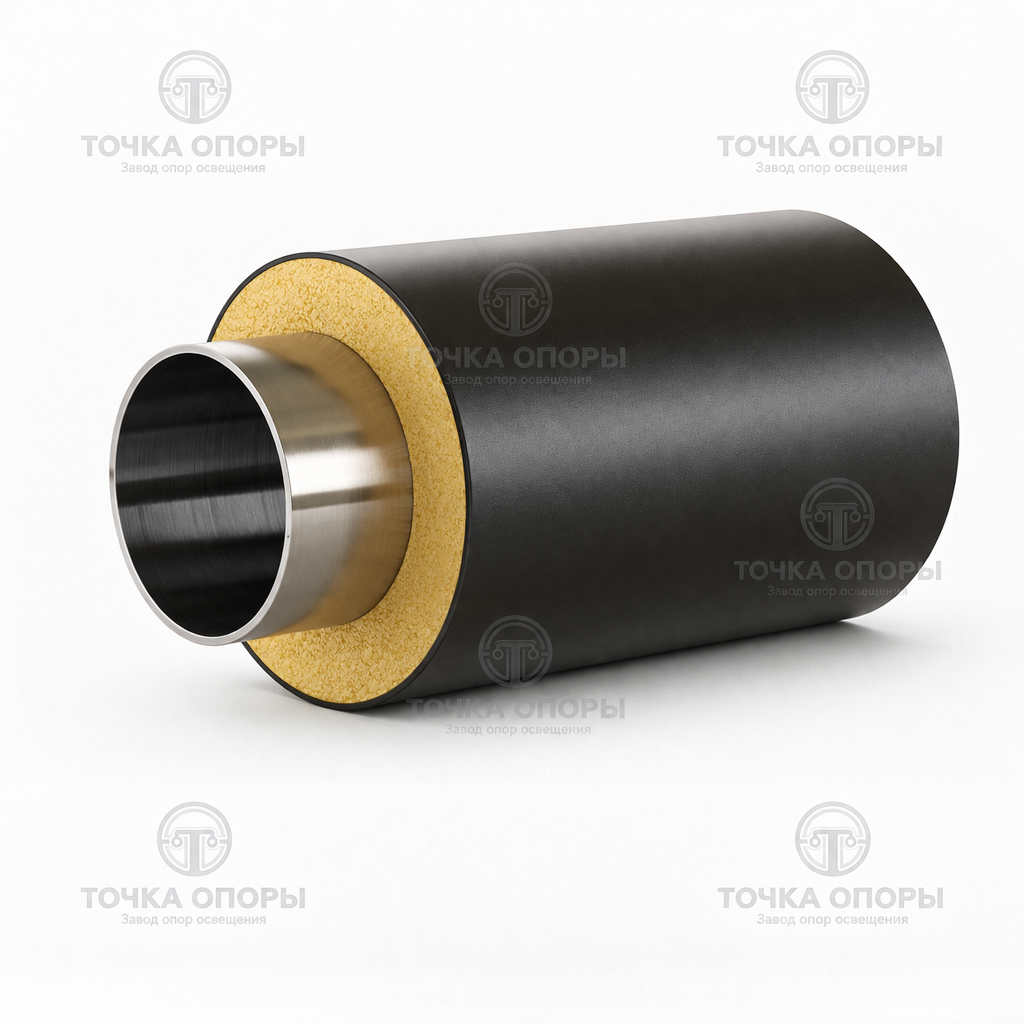 Труба ППУ полиэтиленовая оболочка 160х76х4 мм ГОСТ 30732-2006