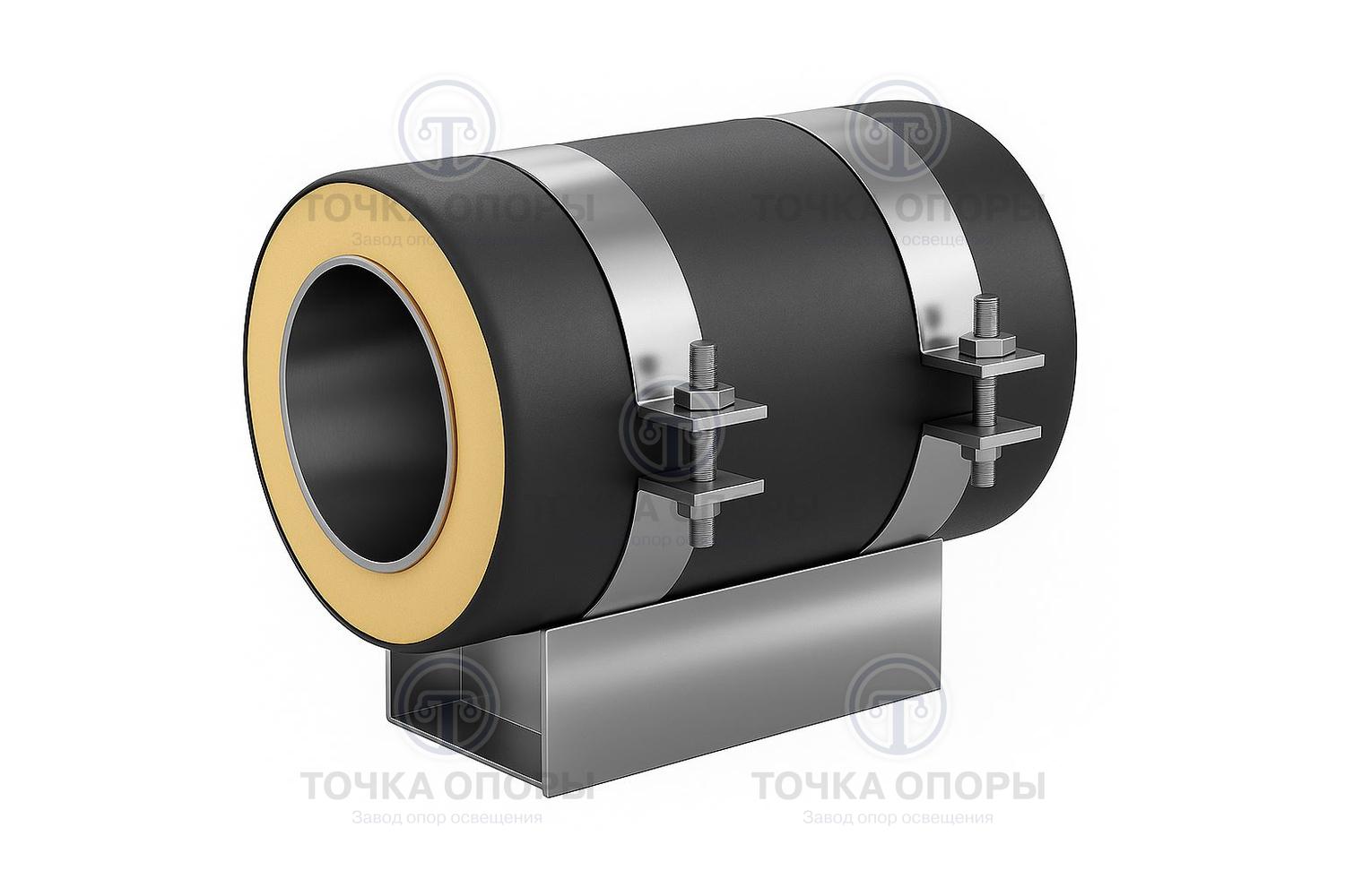 Скользящая опора СПОк 1220/1400.100 подкладная канальная для труб в ППУ