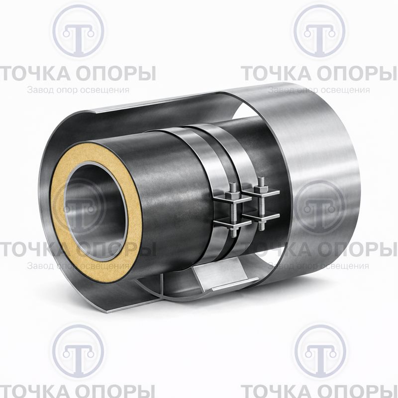 Скользящая опора для прокладки в футляре трубы ППУ 325/450/720